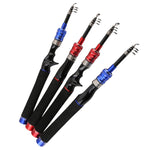 Canna da pesca telescopica in fibra di carbonio 1,5-2,4 m