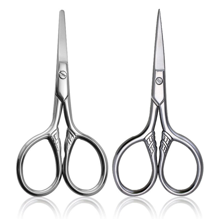 Set 4 forbici da barba e cosmetiche in acciaio
