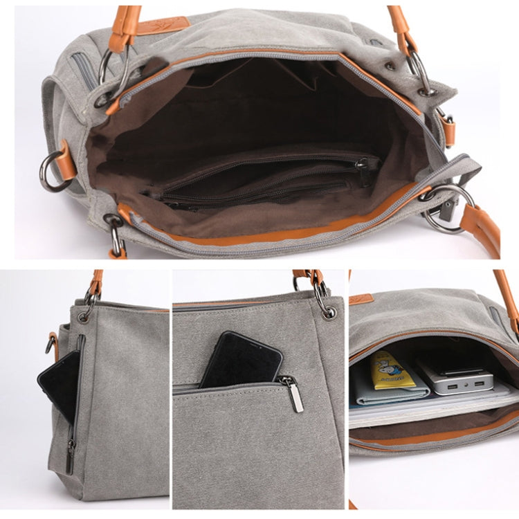 Borsa a tracolla in tela grande capacità da donna
