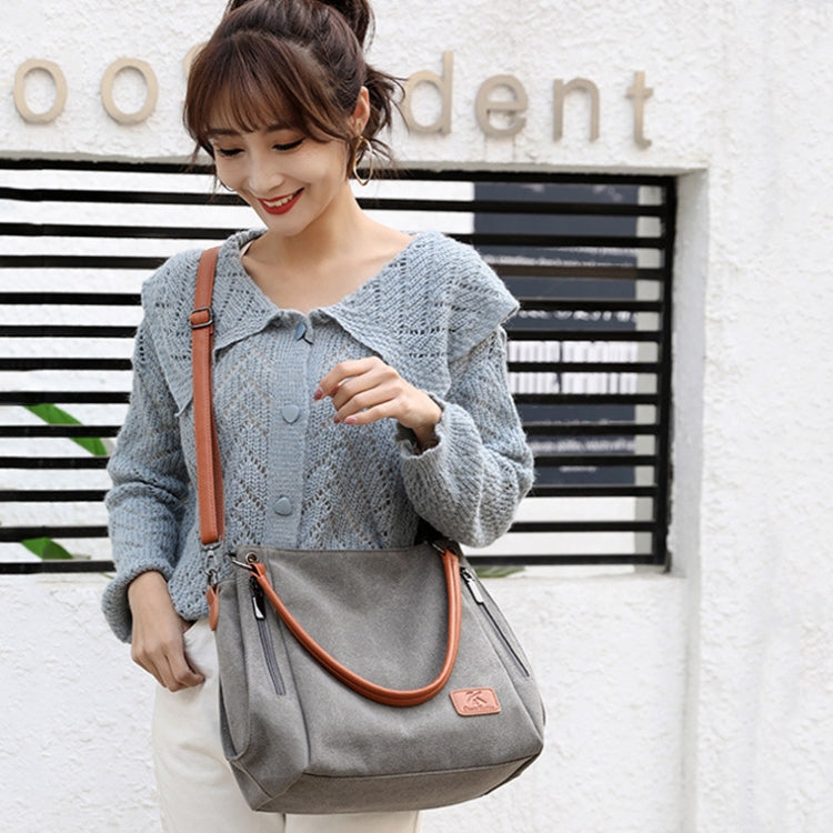 Borsa a tracolla in tela grande capacità da donna
