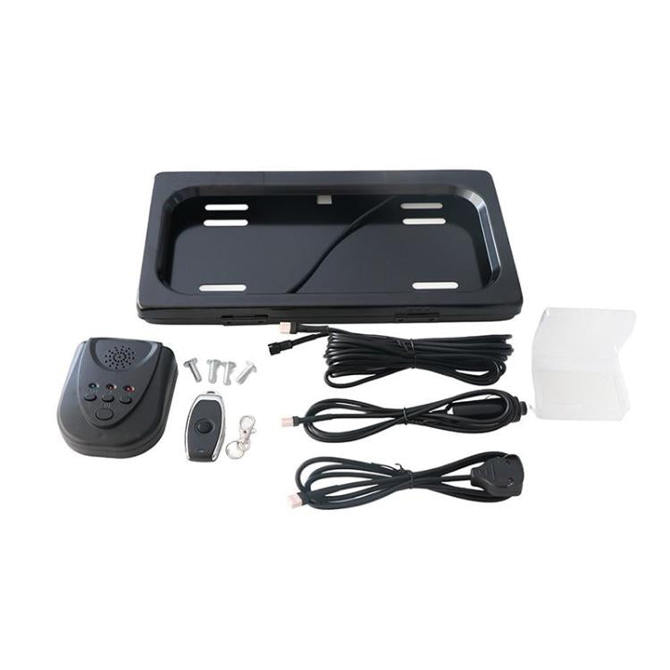 Staffa per targa auto standard USA con telecomando 12V