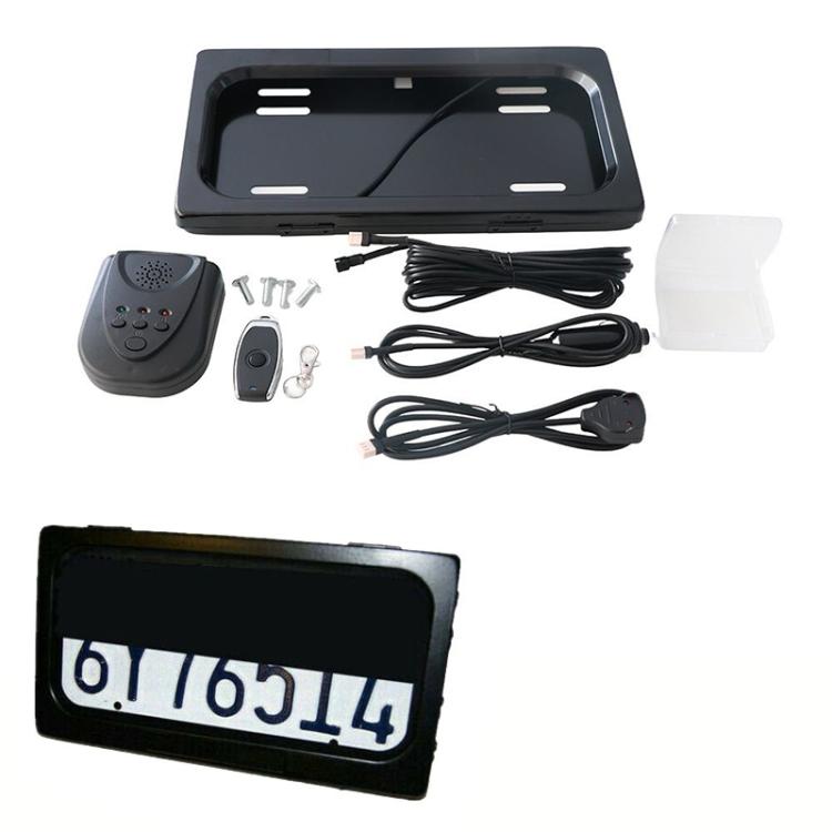 Staffa per targa auto standard USA con telecomando 12V