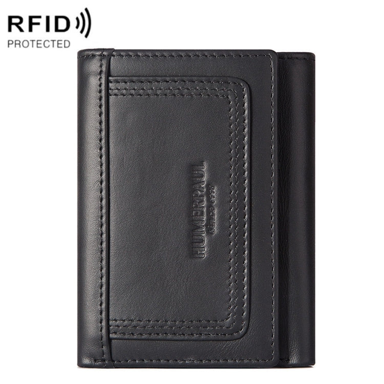 Portafoglio uomo in pelle con zip e slot carte BP992