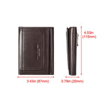 Portafoglio uomo in pelle con zip e slot carte BP992