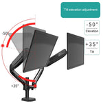 Staffa doppio schermo per monitor PC 17-32 pollici