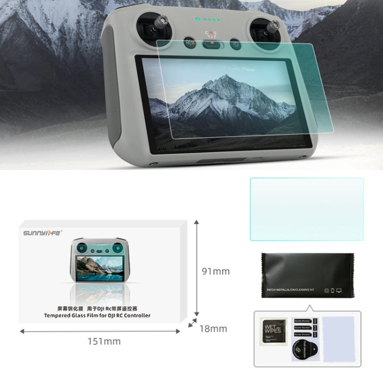 Pellicola vetro temperato 9H per telecomando DJI Mini 3 Pro