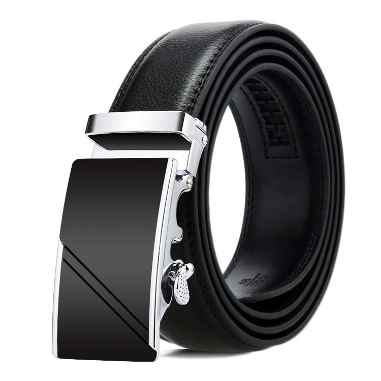 Cintura uomo in pelle con fibbia automatica 115 cm