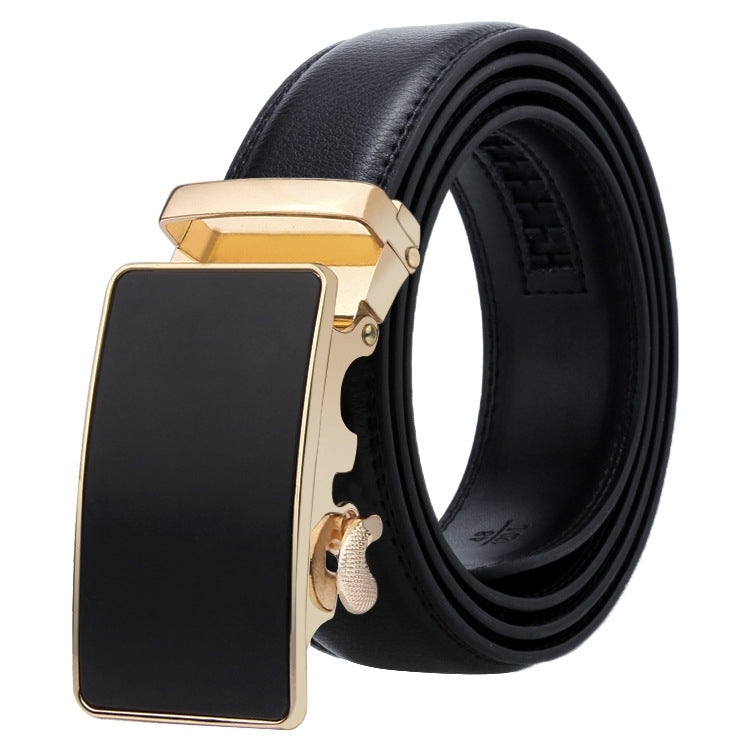 Cintura uomo in pelle con fibbia automatica 115 cm