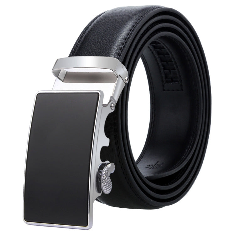 Cintura uomo in pelle con fibbia automatica 115 cm