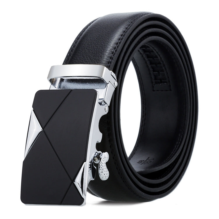 Cintura uomo in pelle con fibbia automatica 115 cm