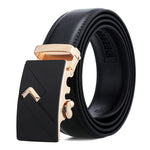 Cintura uomo in pelle con fibbia automatica 115 cm