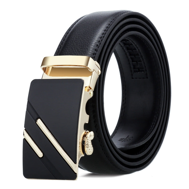 Cintura uomo in pelle con fibbia automatica 120 cm