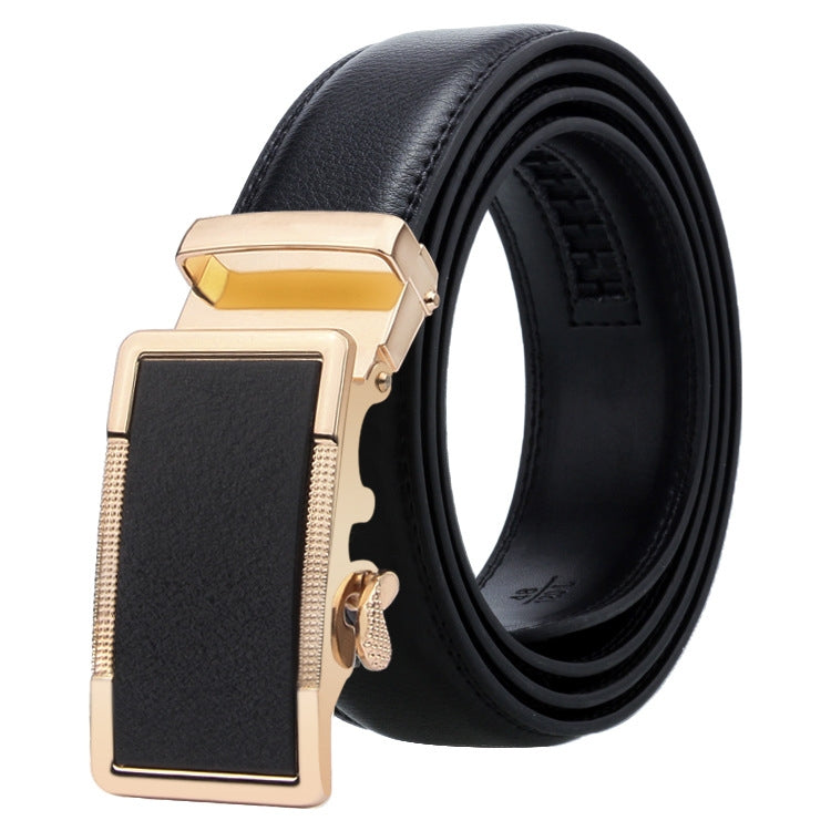 Cintura uomo in pelle con fibbia automatica 120 cm