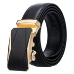 Cintura uomo in pelle con fibbia automatica 120 cm