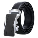 Cintura uomo in pelle con fibbia automatica 120 cm