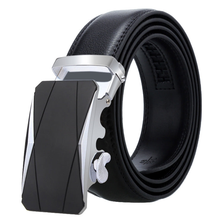 Cintura uomo in pelle con fibbia automatica 120 cm