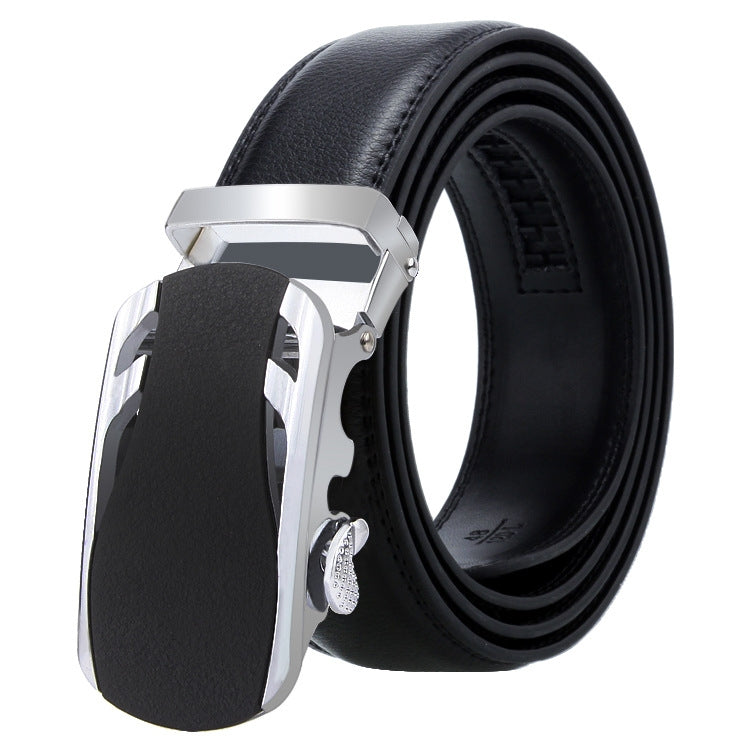 Cintura uomo in pelle con fibbia automatica 120 cm