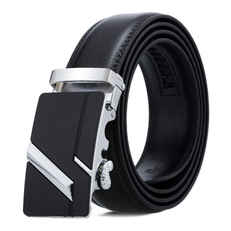 Cintura uomo in pelle con fibbia automatica 120 cm
