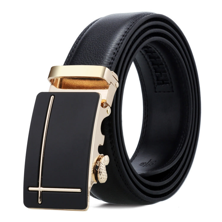 Cintura uomo in pelle con fibbia automatica 120 cm