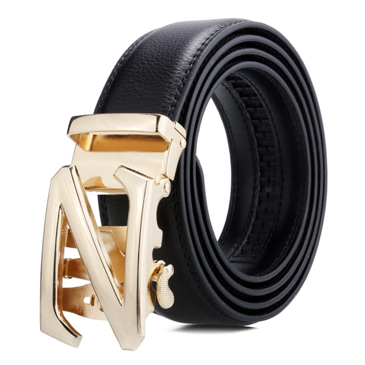 Cintura uomo in pelle con fibbia automatica 120 cm