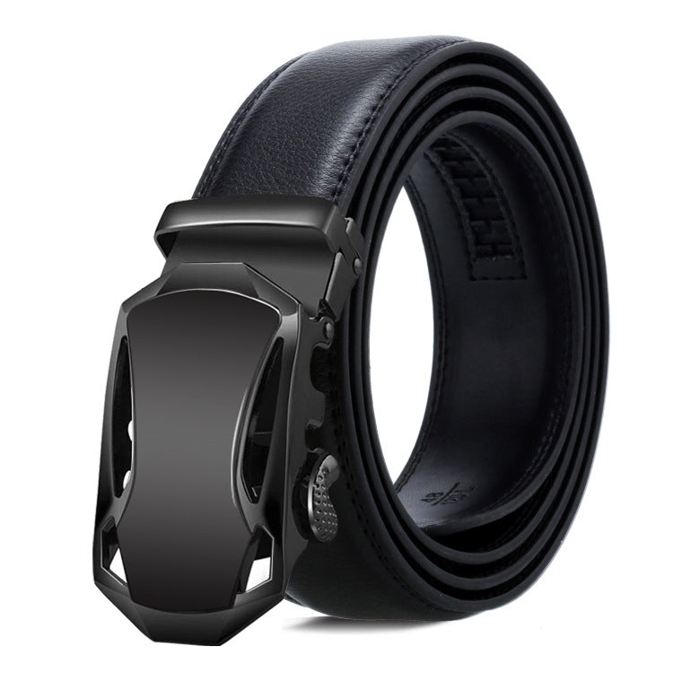 Cintura uomo in pelle con fibbia automatica 120 cm