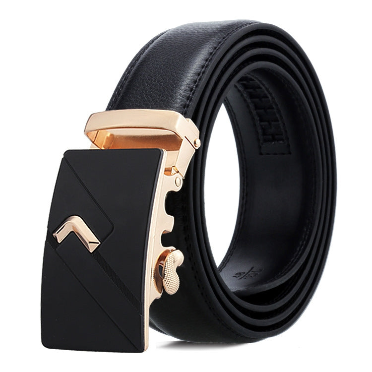 Cintura uomo in pelle con fibbia automatica 120 cm