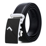 Cintura uomo in pelle con fibbia automatica 120 cm