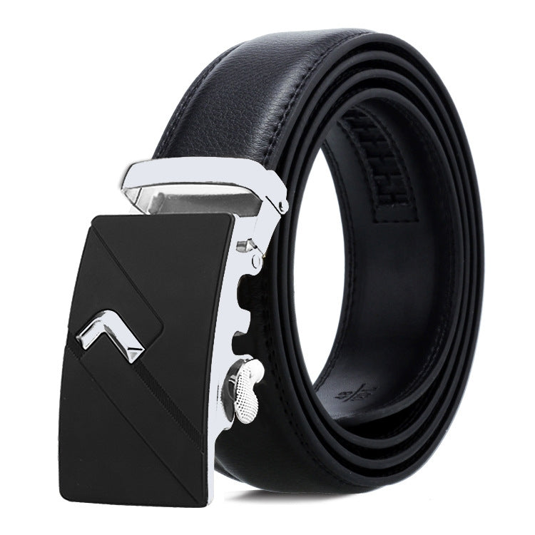 Cintura uomo in pelle con fibbia automatica 120 cm
