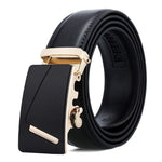 Cintura uomo in pelle con fibbia automatica 120 cm