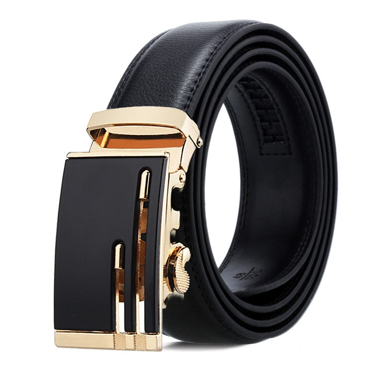 Cintura uomo in pelle con fibbia automatica 120 cm