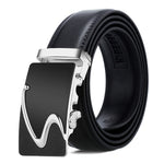 Cintura uomo in pelle con fibbia automatica 120 cm
