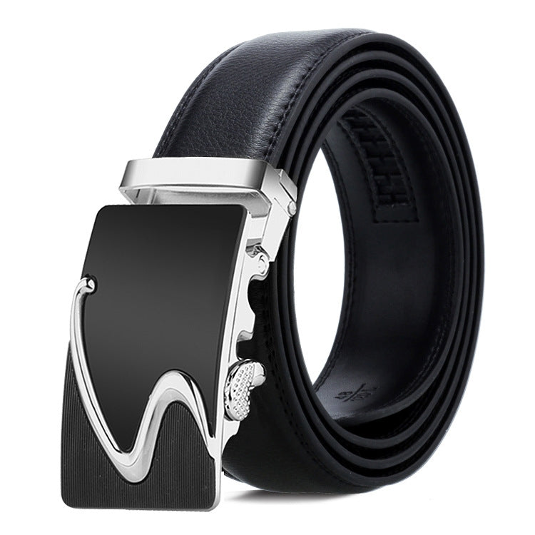 Cintura uomo in pelle con fibbia automatica 120 cm