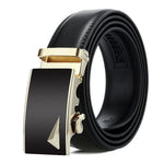 Cintura uomo in pelle con fibbia automatica 120 cm