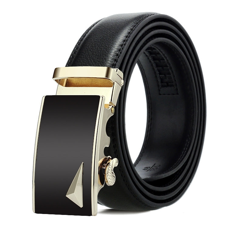 Cintura uomo in pelle con fibbia automatica 120 cm