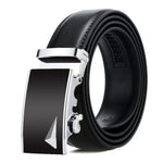 Cintura uomo in pelle con fibbia automatica 120 cm