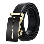 Cintura uomo in pelle con fibbia automatica 120 cm