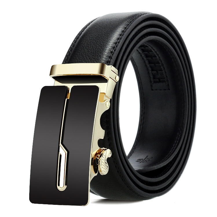 Cintura uomo in pelle con fibbia automatica 120 cm