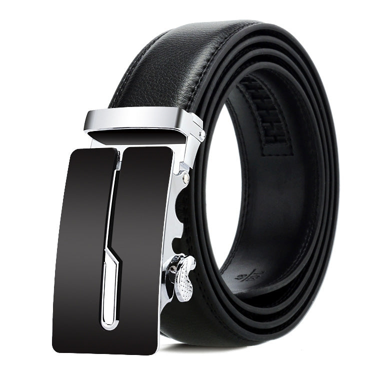 Cintura uomo in pelle con fibbia automatica 120 cm