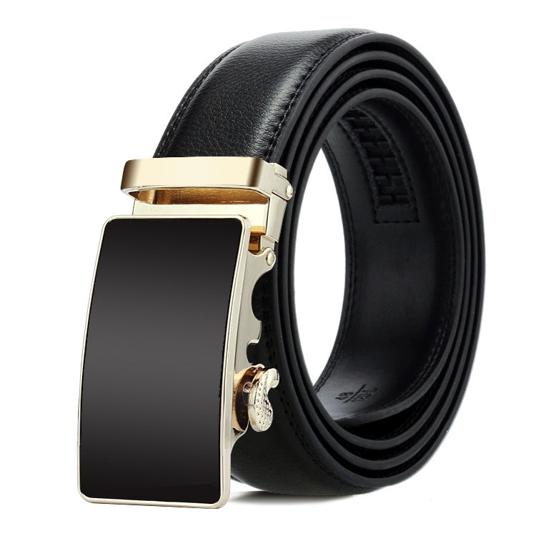 Cintura uomo in pelle con fibbia automatica 120 cm