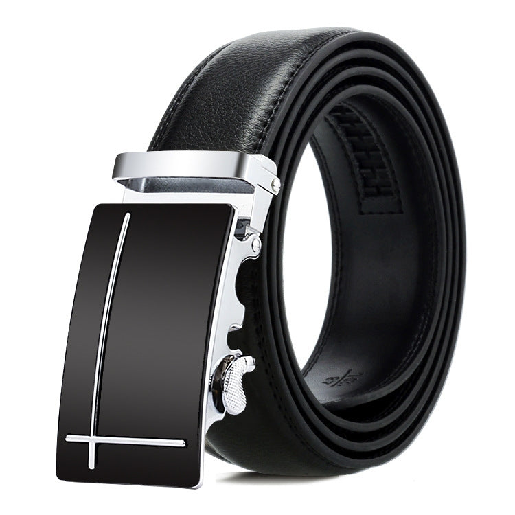 Cintura uomo in pelle con fibbia automatica 120 cm