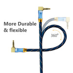 Cavo prolunga audio jack 3,5 mm con connettore a 90°