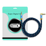 Cavo prolunga audio jack 3,5 mm con connettore a 90°