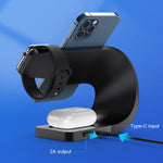 Caricabatterie wireless 4 in 1 per iPhone 12/13 e iWatch