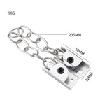 Limitatore finestra in acciaio inox con catena regolabile