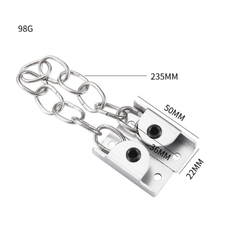Limitatore finestra in acciaio inox con catena regolabile