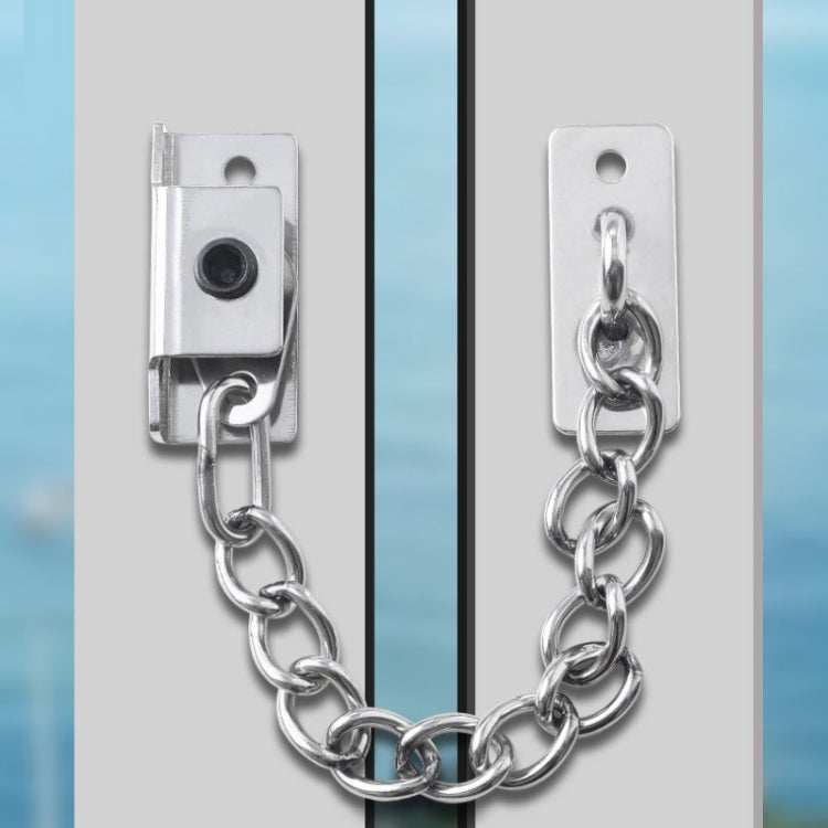 Limitatore finestra in acciaio inox con catena regolabile