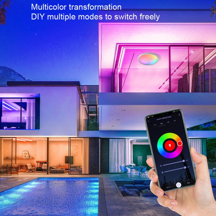 Plafoniera LED WiFi Bluetooth 24W con telecomando