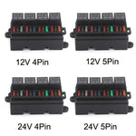 Cassetta fusibili elettromagnetica per auto 12V/24V 4Pin/5Pin