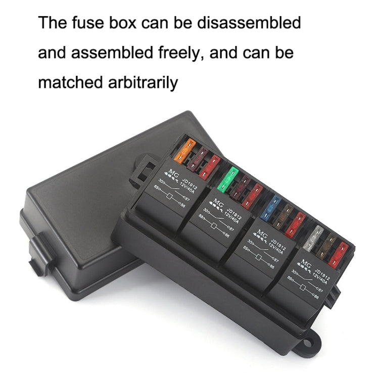 Cassetta fusibili elettromagnetica per auto 12V/24V 4Pin/5Pin