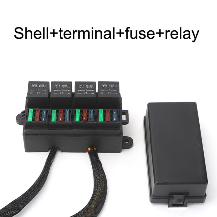 Cassetta fusibili elettromagnetica per auto 12V/24V 4Pin/5Pin